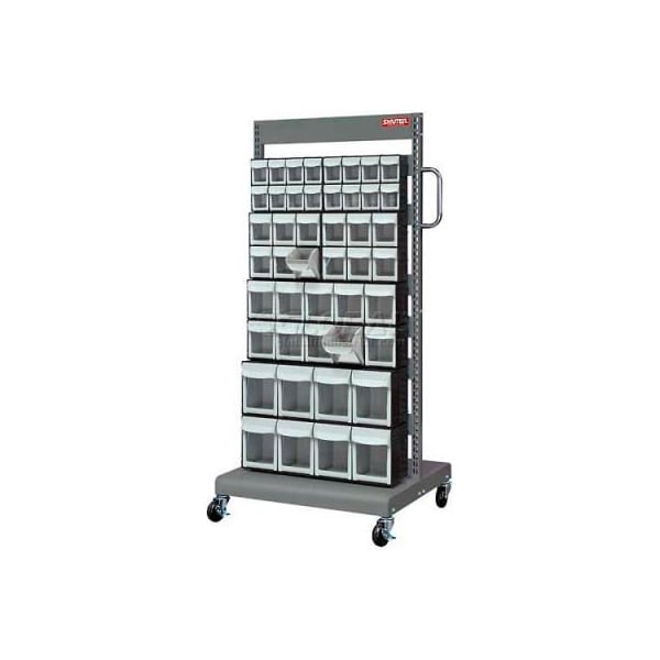 Lds Industries Shuter Flip Out Bin Mobile Cart with 46 Flip Out Bins 1010021 - main